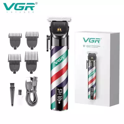 Машинка для стрижки VGR V-692, зеленый, красный